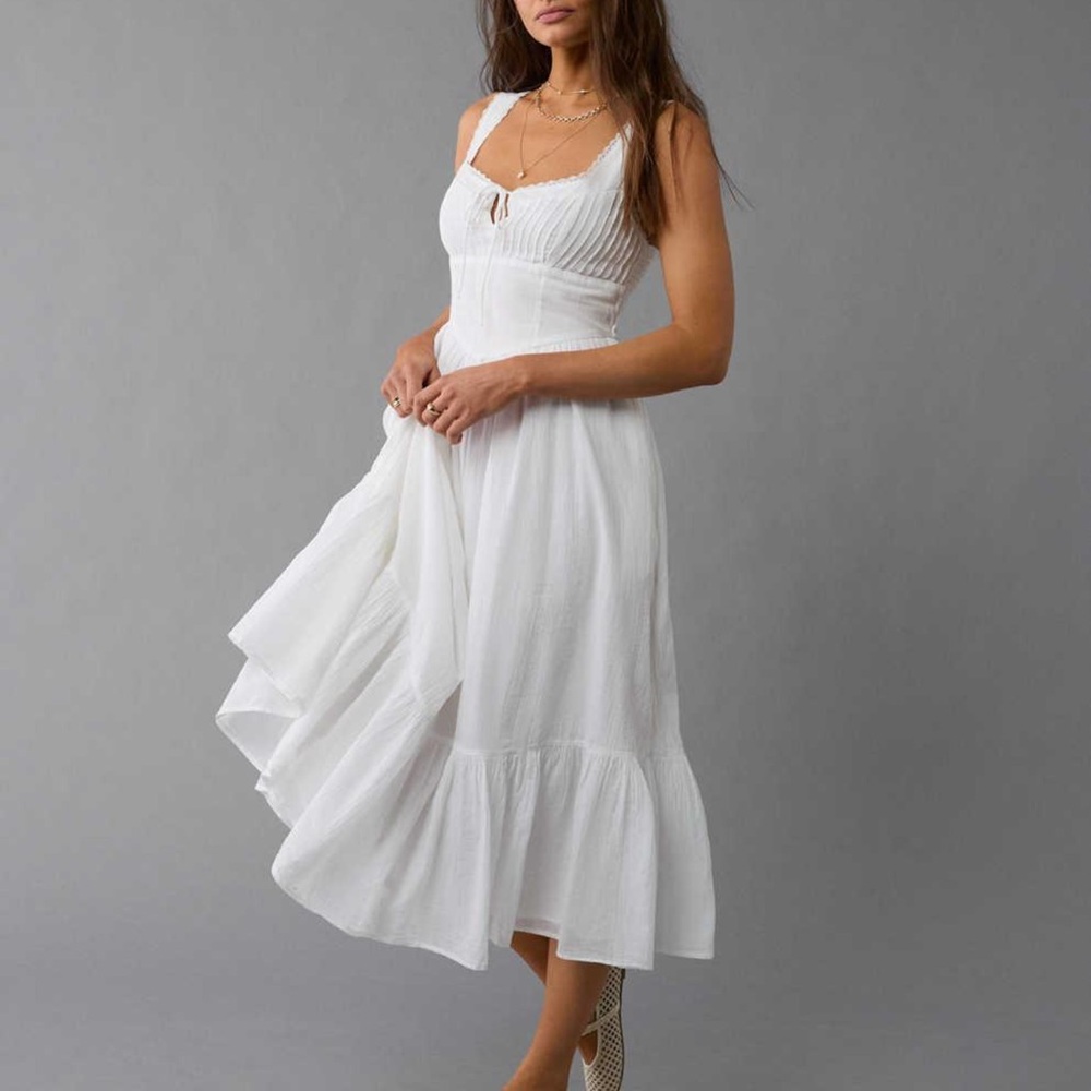 NWT AE Corset Midi Dress